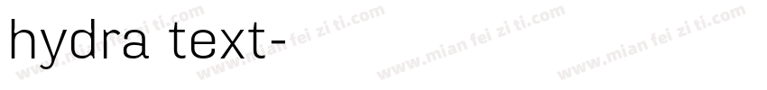 hydra text字体转换